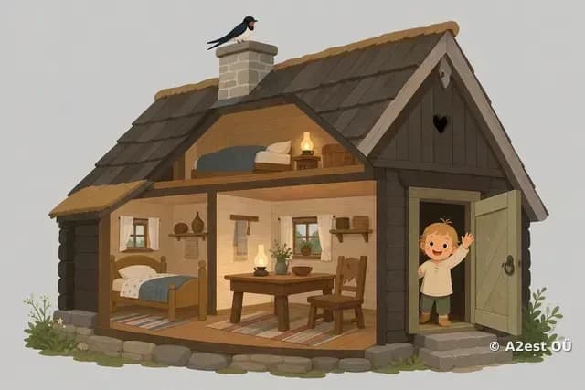 At home